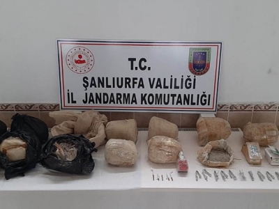 Siverek’te patlayıcı malzemeleri ele geçirildi