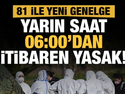 81 İle uçak seferlerine ilişkin yeni genelge