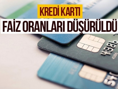 TCMB tarafından kredi kartı faiz oranları düşürüldü