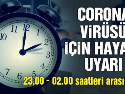 Corona virüsüne karşı uyku saatine dikkat!