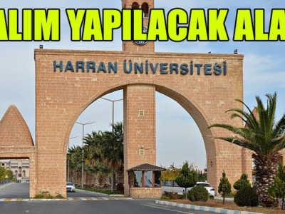 Harran Üniversitesi personel alacak!