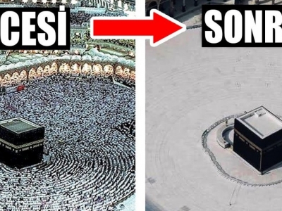 Kâbe ve çevresi sesizlik! (GALERİ)
