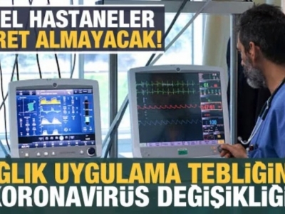 Özel hastaneler muayene ücreti istemeyecek!