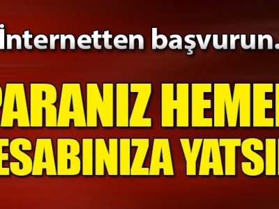 İnternetten başvurun...