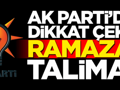 AK Parti'den Belediyelere talimat!