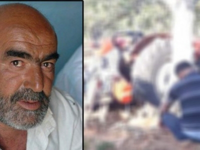Tamir ettiği traktörün altında can verdi!
