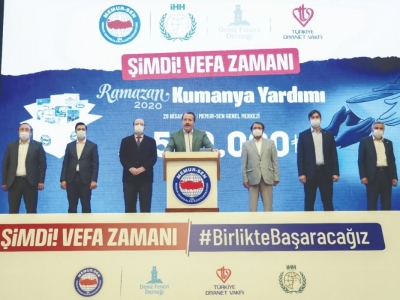 Memur-Sen’den 1 milyon 500 bin liralık gıda yardımı bağışı