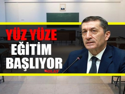 Son dakika yüz yüze eğitim açıklaması