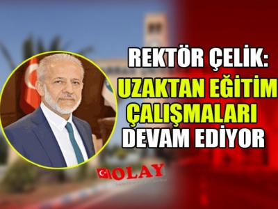 Rektör Çelik: Uzaktan eğitim-öğretim hız kazandı
