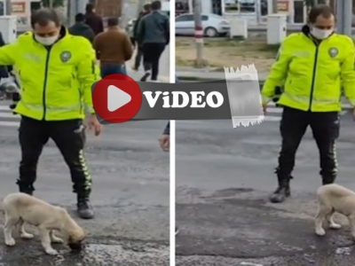 Polis yaptığı hareket ile takdir topladı