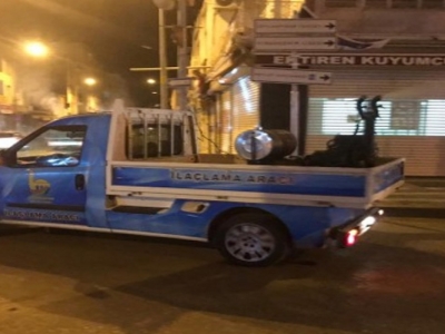 Viranşehir'de ilaçlama çalışmaları