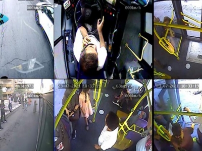 Otobüste fenalaşan vatandaş hastaneye ulaştırıldı