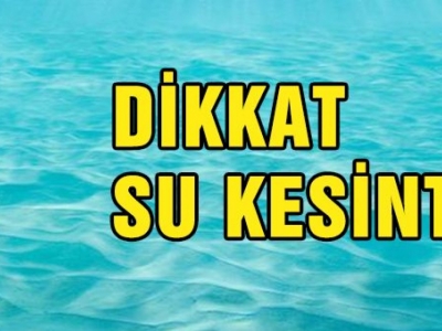 Urfa'da sular kesilecek