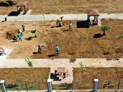 Harran Kent Parkında Çalışmalar Sürüyor