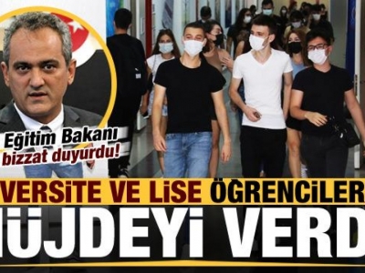 Üniversite ve lise öğrencilerine müjde