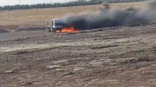 Suriye'nin kuzeyinde tespit edilen bomba yüklü kamyon imha edildi