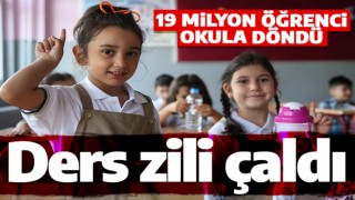 Okullarda 19 milyona yakın öğrenci için ilk ders zili çaldı