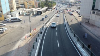 Abide kavşağı bir bölümü trafiğe açıldı