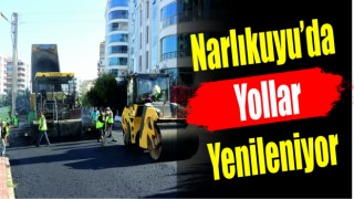 Narlıkuyu’da yollar yenileniyor