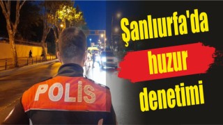 Şanlıurfa'da huzur denetimi