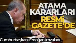 Atama kararları Resmi Gazete'de