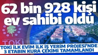 'İlk Evim, İlk İş Yerim' projesinde ilk 3 etabın kuraları 30 ilde tamamlandı