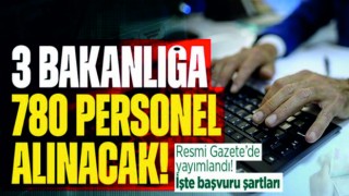 Kamu personeli alım ilanları Resmi Gazete'de