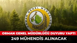 Orman Genel Müdürlüğü 249 sözleşmeli orman mühendisi alacak