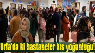 Urfa’da ki hastaneler kış yoğunluğu!