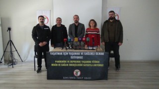 Pandemide ve depremlerde ölen sağlık çalışanları Urfa’da anıldı