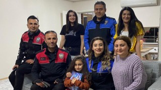 Urfa’da ekiplerden şehit polis Cemal Bozkurt’un kızına doğum günü sürprizi