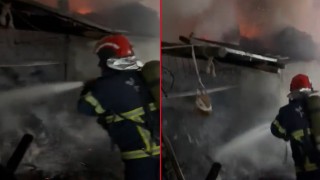 Eyyübiye’de gece saatlerinde korkutan yangın