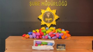Urfa’da otobüste renkli balonlara sarılı halde uyuşturucu çıktı!