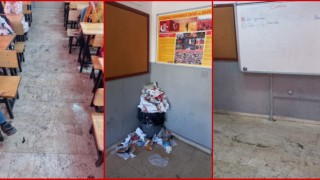 Karaköprü’deki okul çöp ve pislikten geçilmiyor