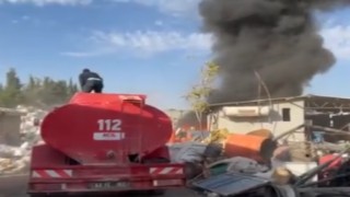 Suruç’ta geri dönüşüm tesisinde yangın