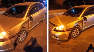 Urfa’da motosikletle araç çarpıştı: 1 yaralı