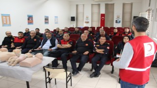 Urfa’da itfaiyeye “hayat kurtaran” eğitim