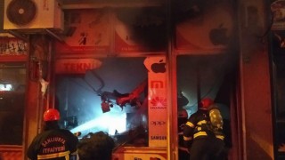 Eyyübiye’ye iş yerinde yangın paniği! İtfaiye ekipleri yangını söndürdü