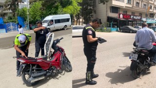 Akçakale’de motosiklet denetimi