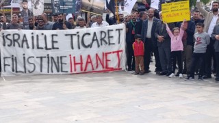 Şanlıurfa’da İsrail’le ticaret protestosu: ”Gazze’ye destek olun, soykırıma gerçekten karşı durun!”