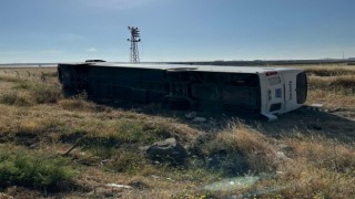 Şanlıurfa’da Yolcu otobüsü devrildi: 5 yaralı