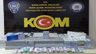 Viranşehir’de kaçak sigaralar ele geçirildi