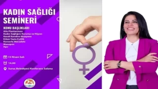 Suruç Belediyesi Kadın Sağlığı Semineri Düzenliyor
