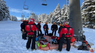 Uludağ’da Telesiyej Olasılıklarına Karşı Ortak Kurtarma Eğitimi
